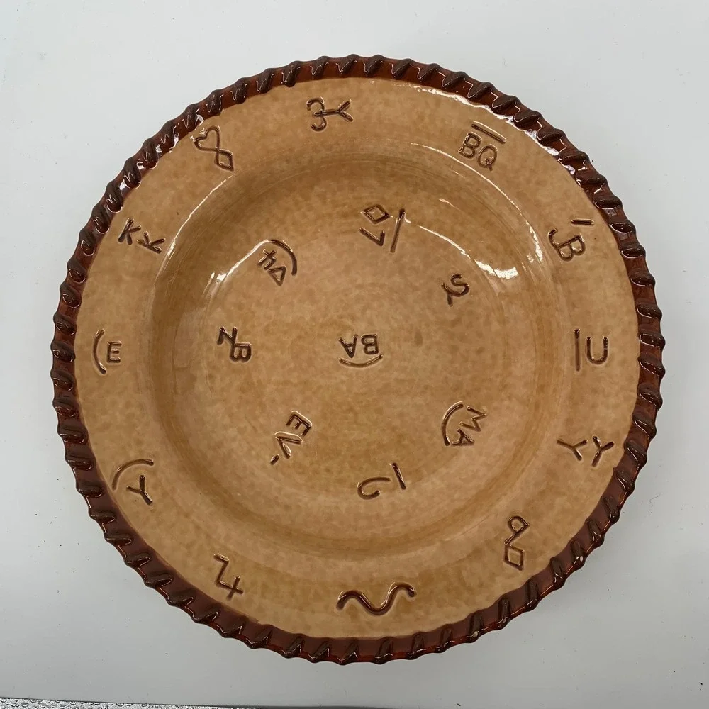 Montana Lifestyles Silversmiths Branded Cattle Bowl Plate 9.5